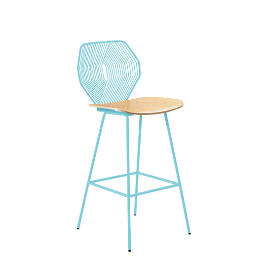 Wood and Wire Stool