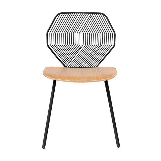 Wood and Wire Dining Chair