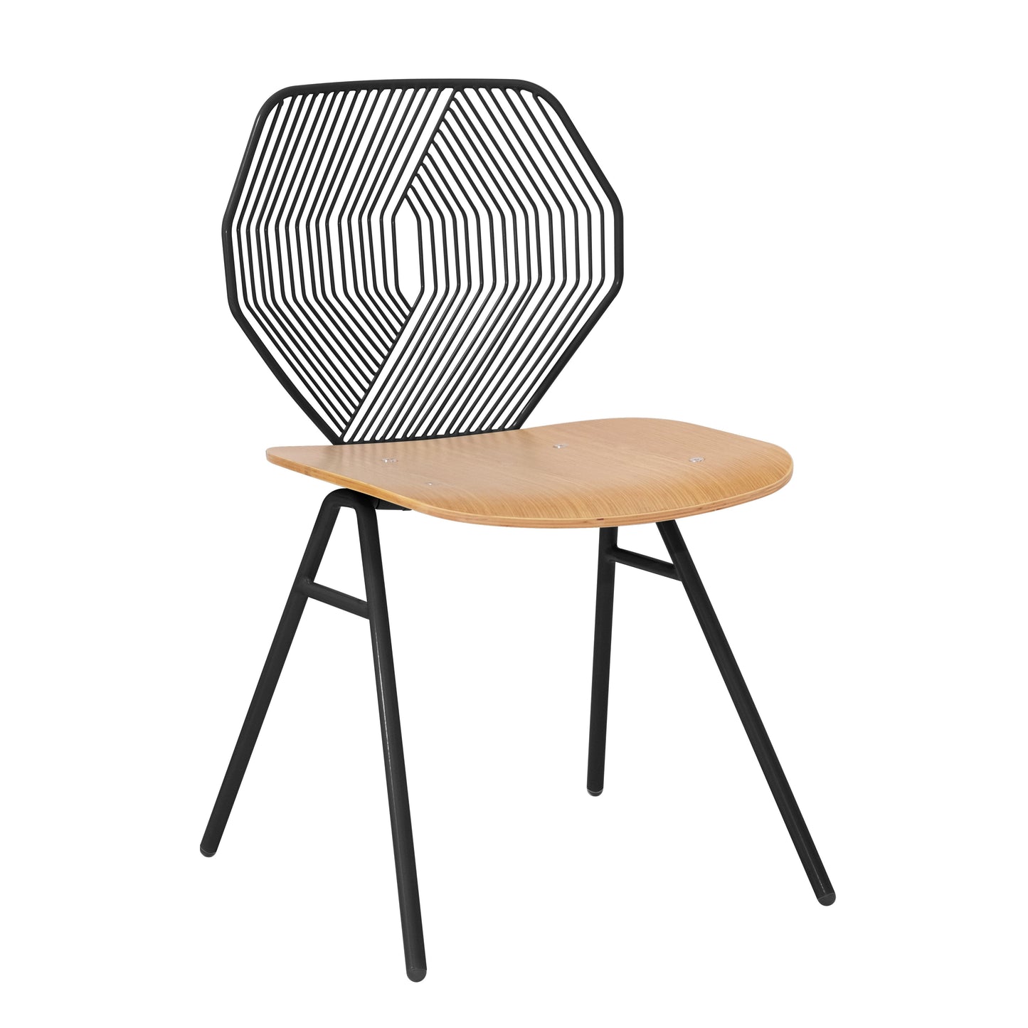 Wood and Wire Dining Chair