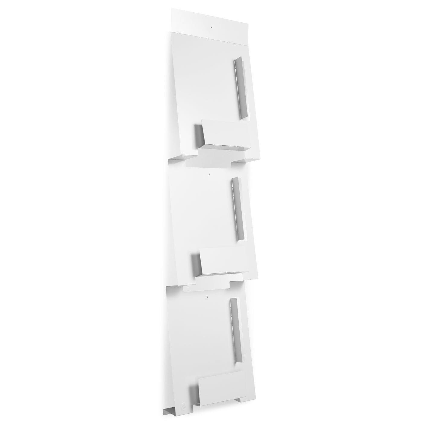 2d:3d Wall Mount Magazine Rack - White