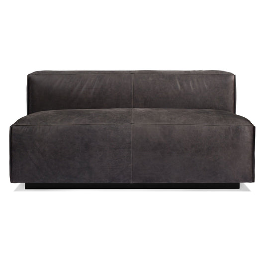 Cleon 56" Armless Leather Sofa