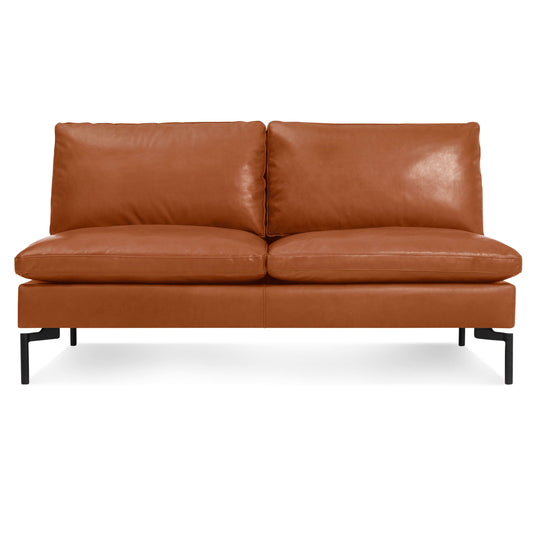 New Standard 60" Armless Leather Sofa