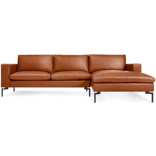 New Standard Leather Sofa w/ Right Arm Chaise