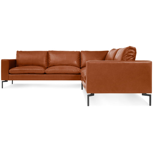 New Standard Left Leather Sectional Sofa - Small