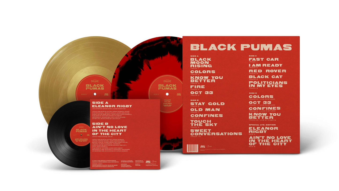 Black Pumas - Black Pumas (Deluxe Edition. Gold, Black & Red Splatter Vinyl)