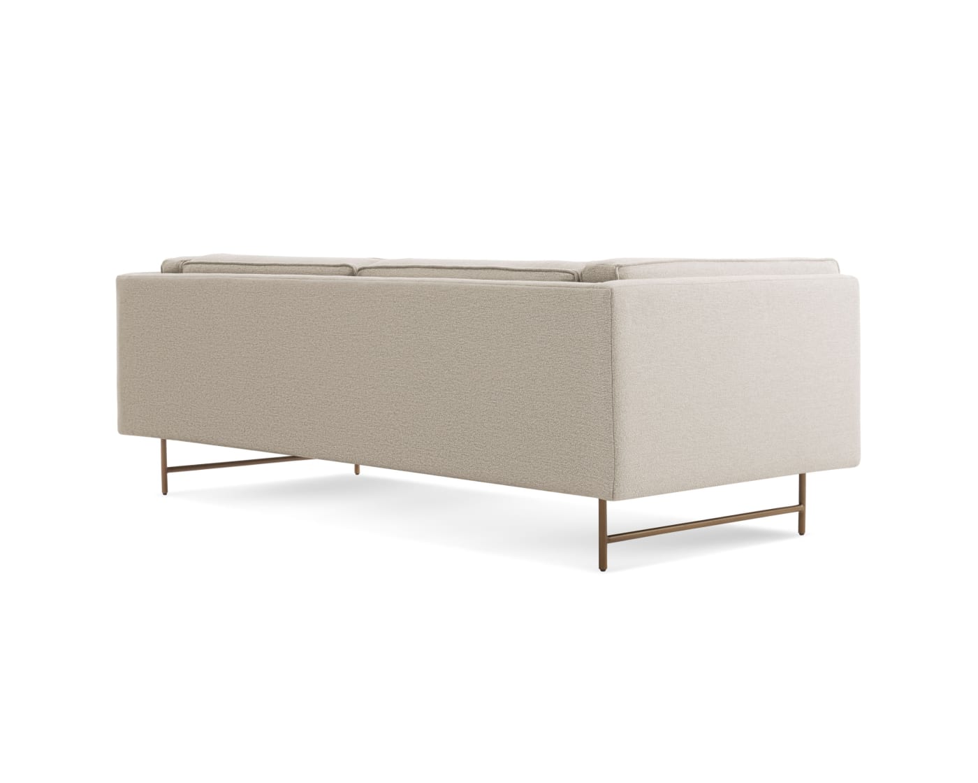 DNR - Bank 80" Sofa Brass Legs - Sanford Linen