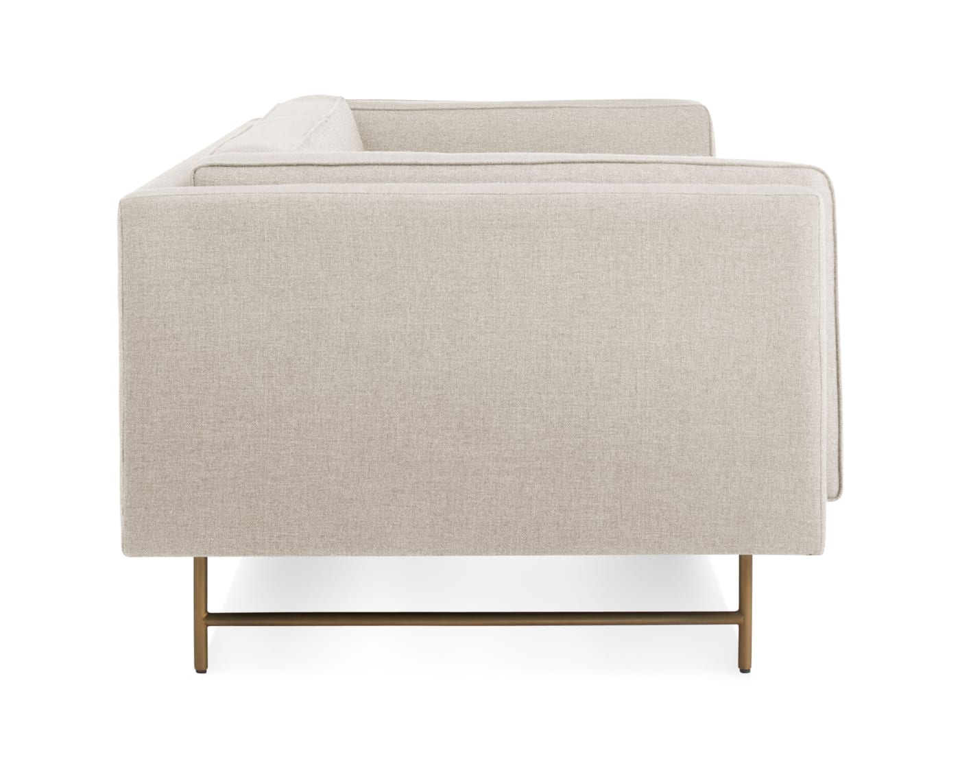 DNR - Bank 80" Sofa Brass Legs - Sanford Linen