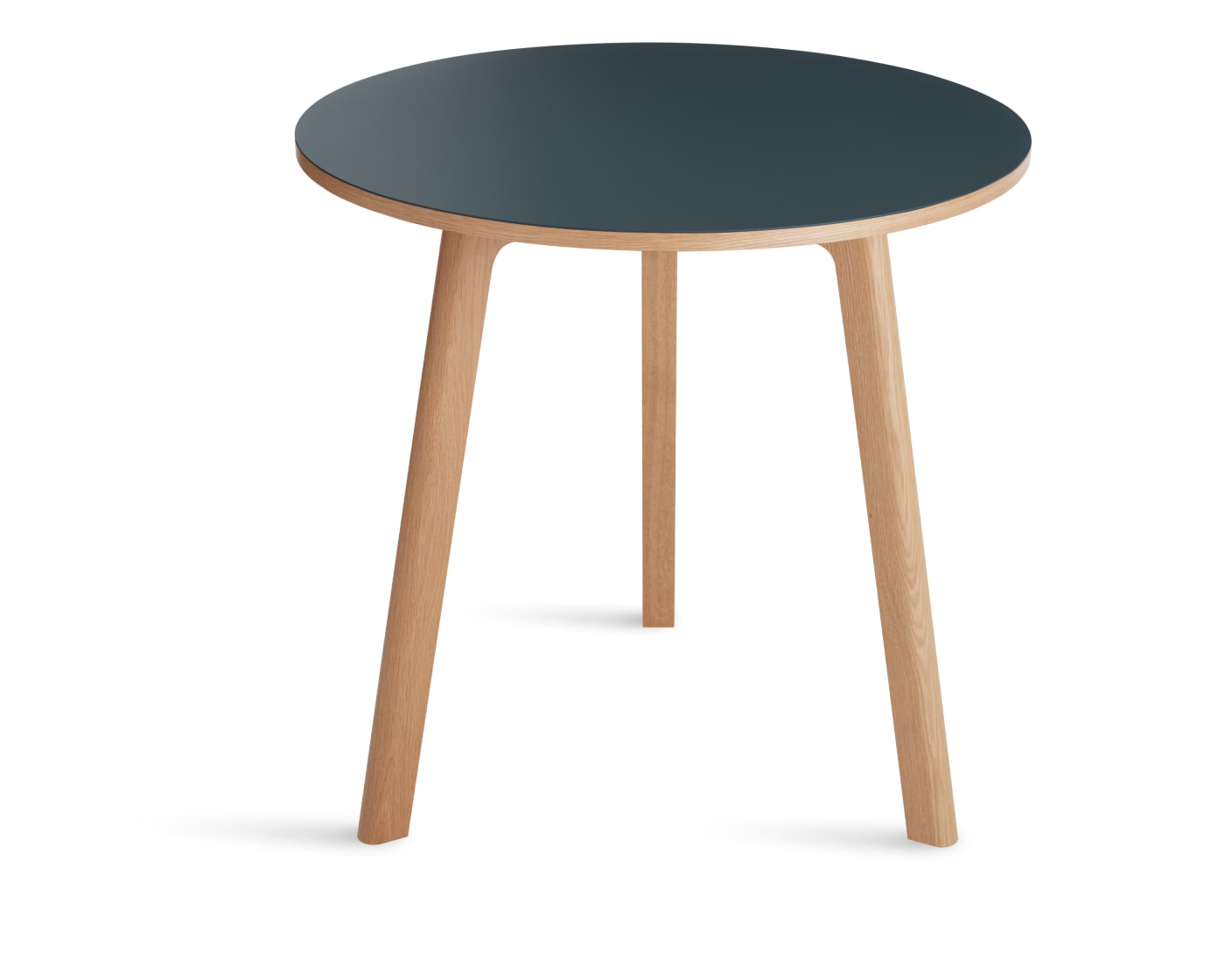DNR - Apt 36" Round Cafe Table - Cobalt w/ Walnut base