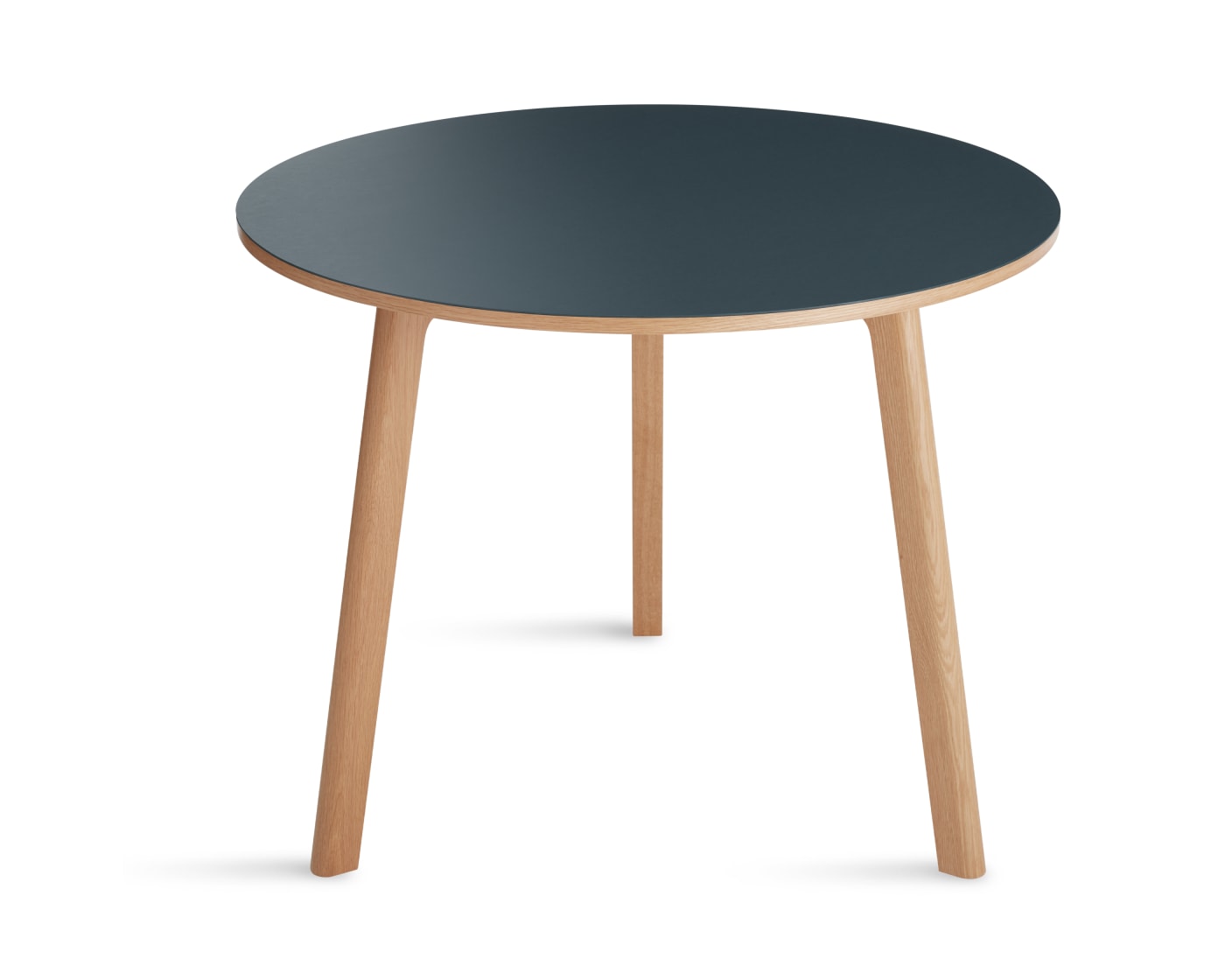 DNR - Apt 36" Round Cafe Table - Cobalt w/ Walnut base