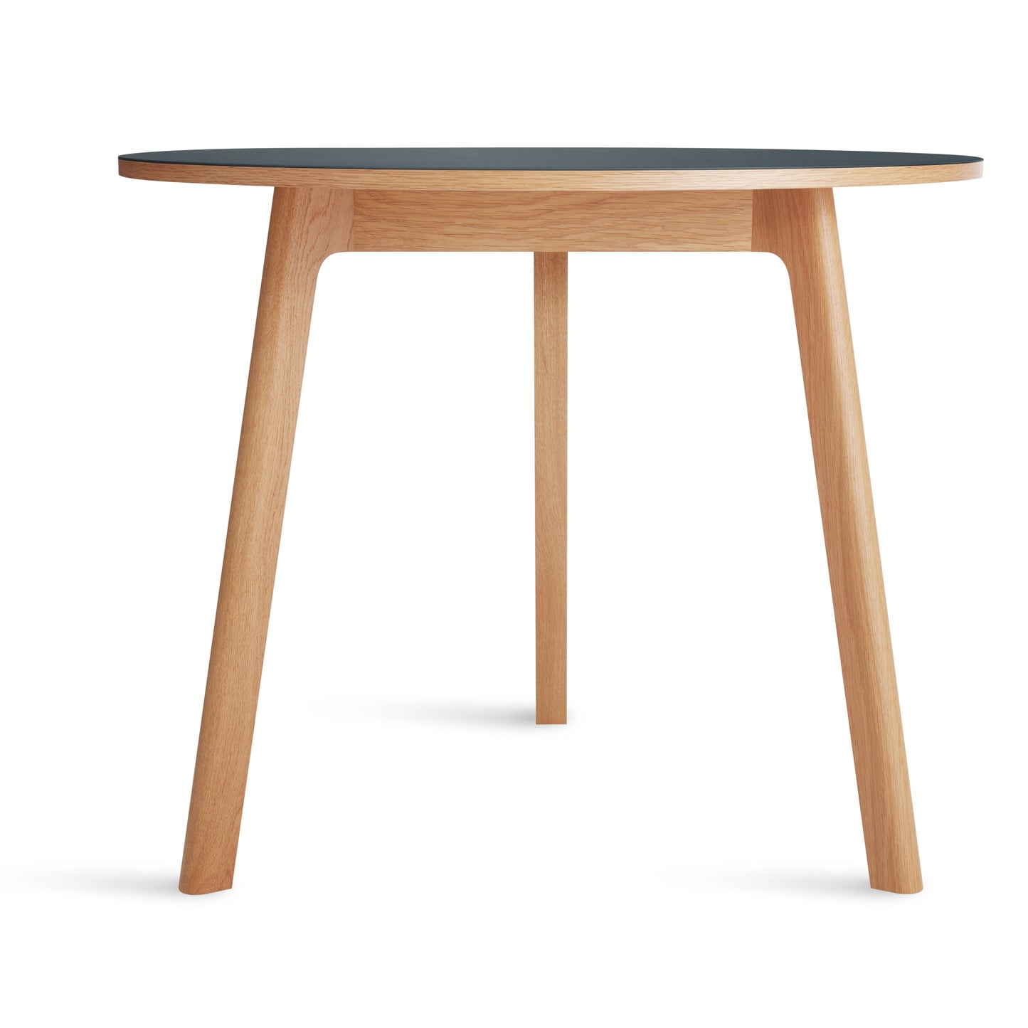 DNR - Apt 36" Round Cafe Table - Cobalt w/ Walnut base