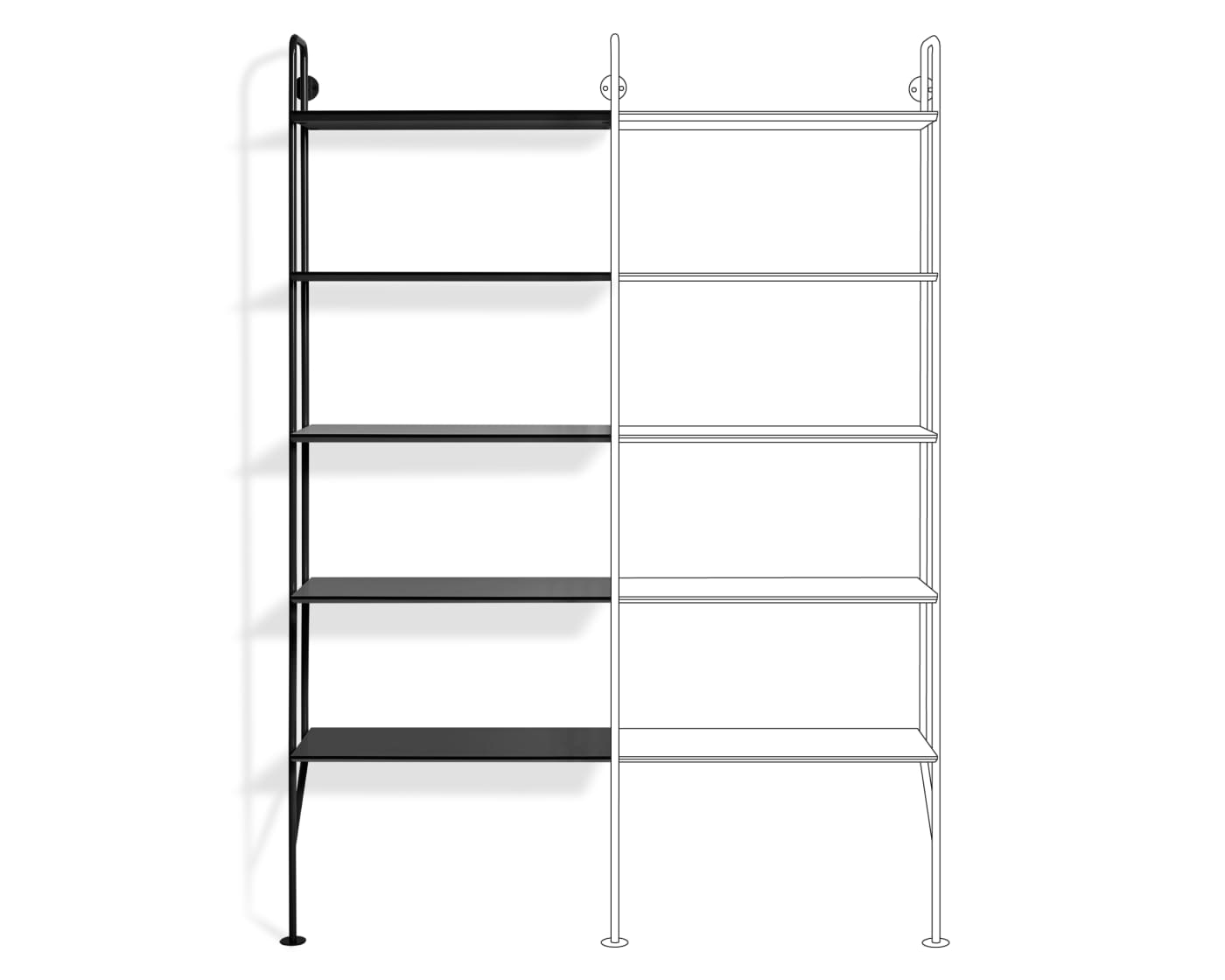 Hitch Add-on Bookcase