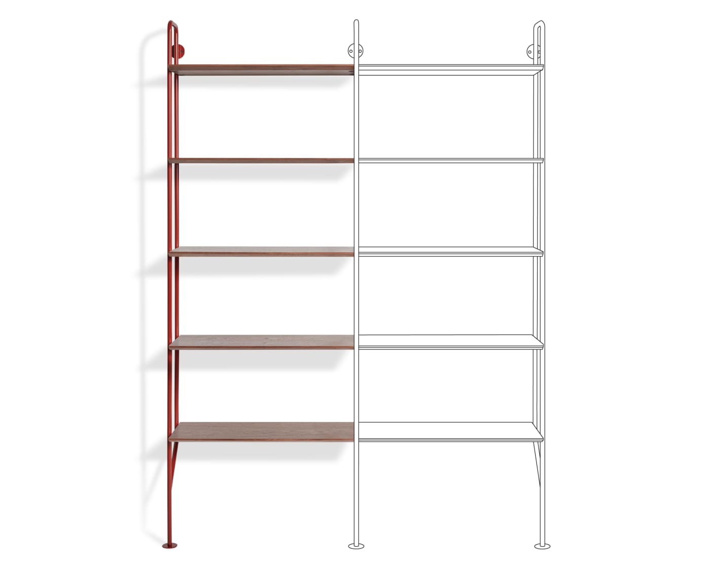 Hitch Add-on Bookcase
