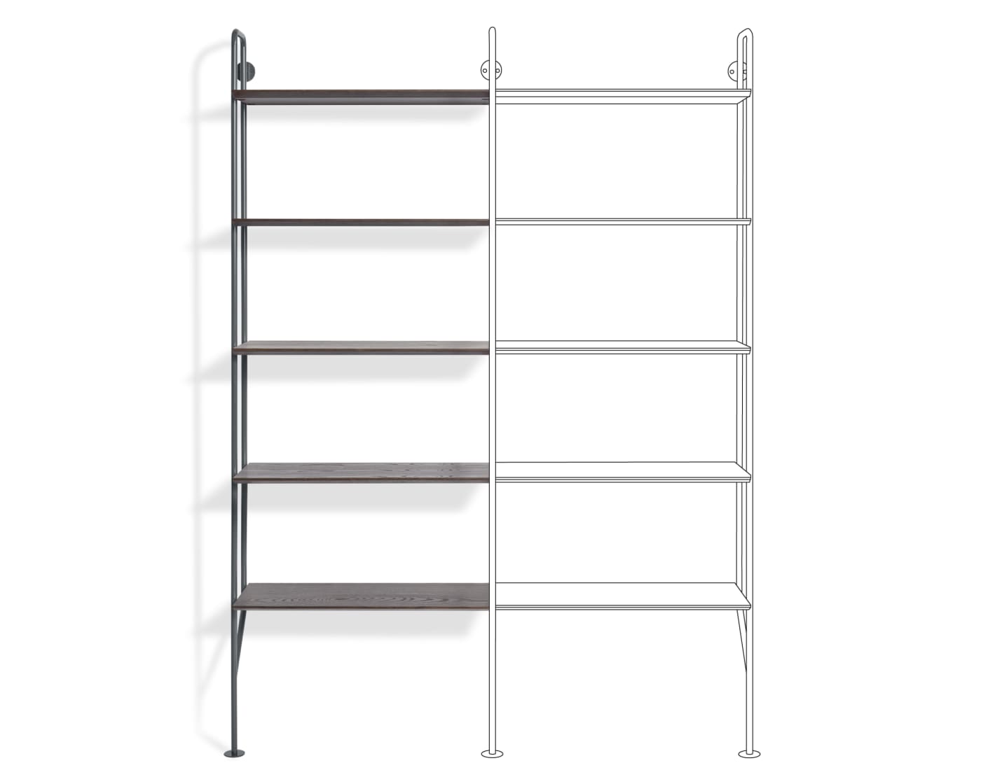 Hitch Add-on Bookcase