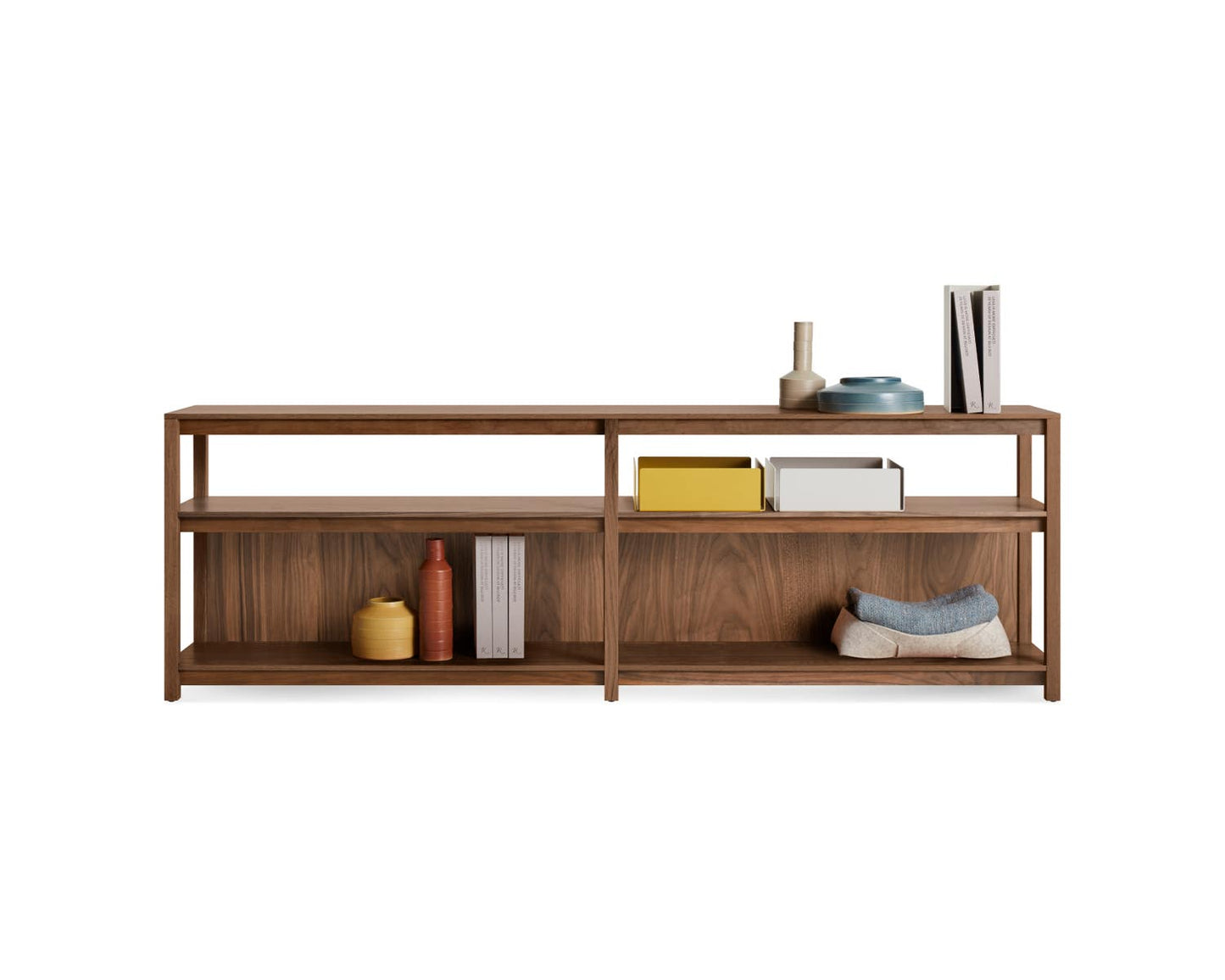 Open Plan Long and Low Bookcase