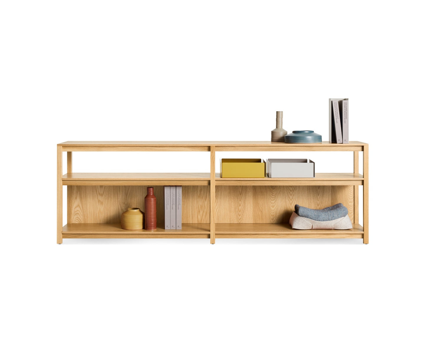 Open Plan Long and Low Bookcase